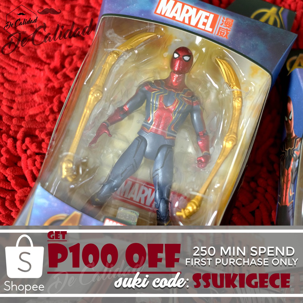 Avengers Infinity War Iron Spider Man Marvel Action Figure - iron spider man suit infinity war roblox