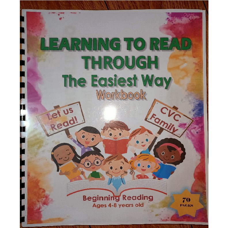 Cvc Reading Workbook Beginning Reading Learning To Read Through The