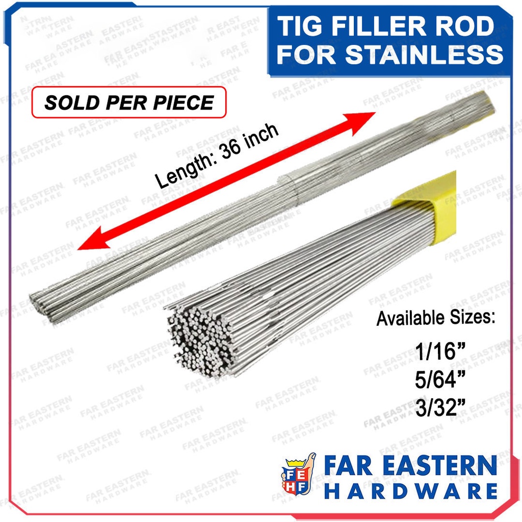 Tig Filler Rod for Stainless Welding Rod 1/16" 5/64" 3/32" (Sold