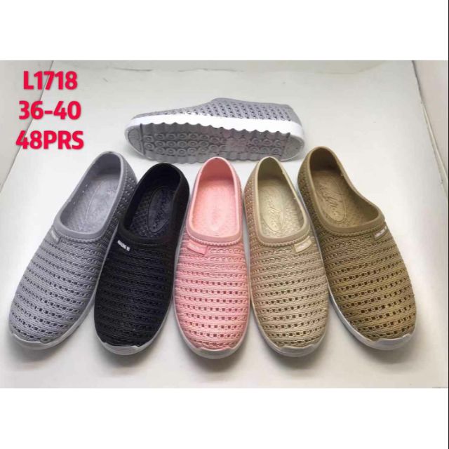 women slip on rubber shoes (add one size) | Shopee Philippines