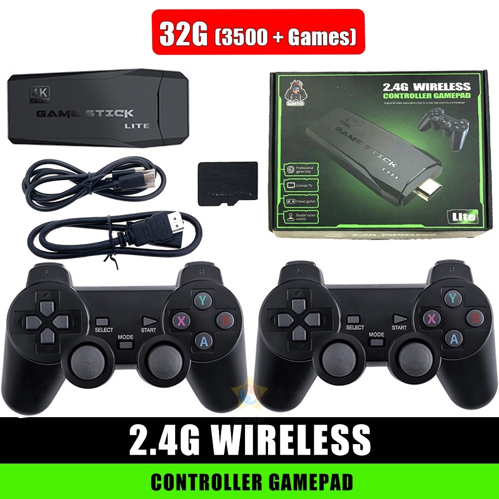 TV Game Stick Classic TV Game Console 4K Video Game Console Wireless ...