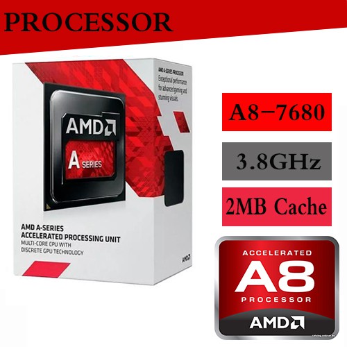 AMD A87680 APU w/Radeon R7 Graphics up to 3.8GHz,2MB Cache FM2 A68 DDR3 AMD Processor Shopee