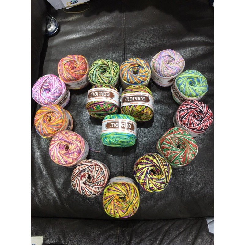 Monaco Cotton Thread Crochet Multi Color 2 Shopee Philippines