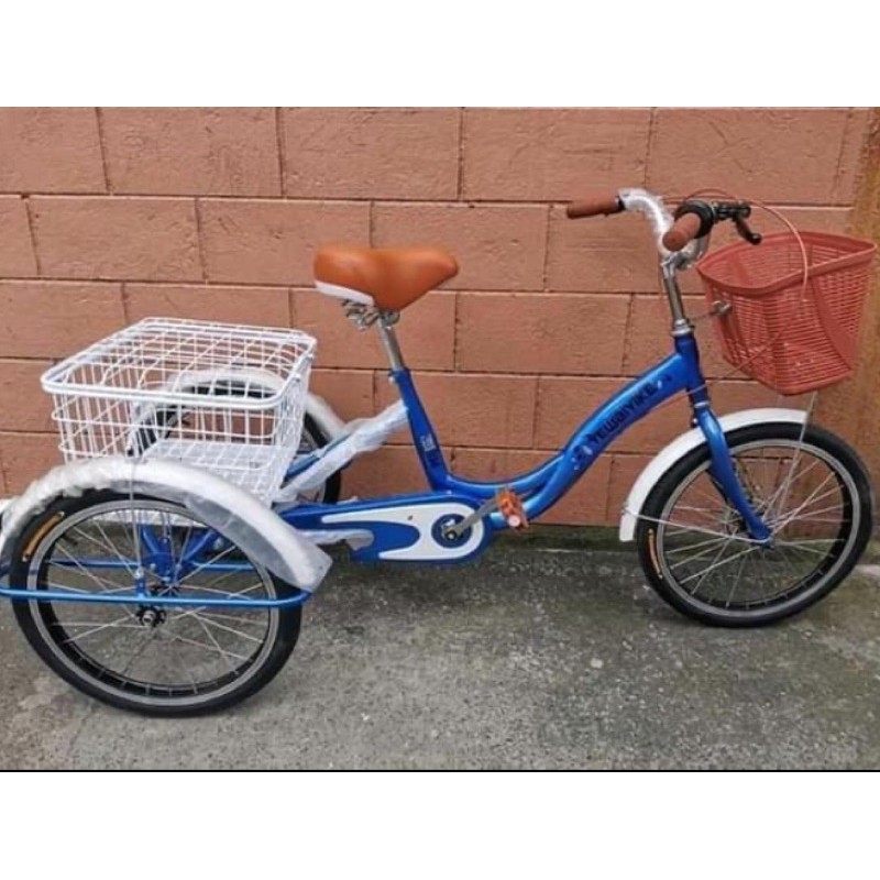 Three wheel bicycle with basket sale