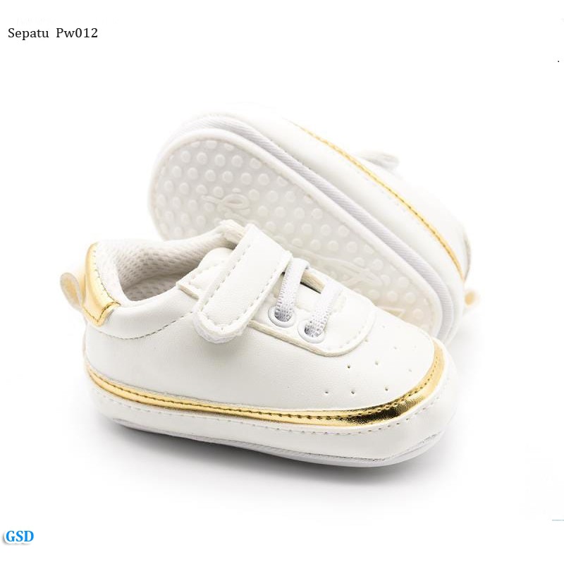 gold baby sneakers