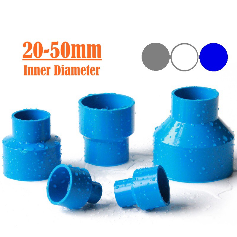PVC Pipe Fitting 20 25 32 40 50 63 75 90 110mm Union Connectors Garden ...