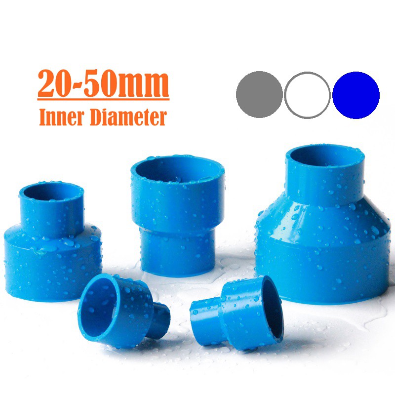 5pcs Reducing Coupling Pvc Straight Reducing Connectors Pipe Reducer Adapter Irrigation Water 