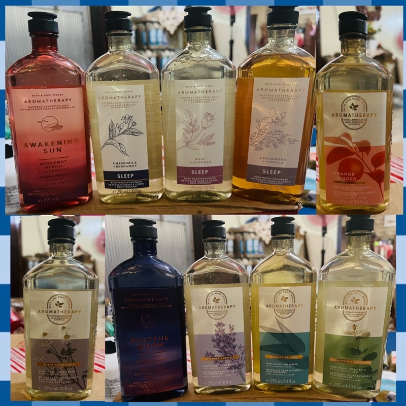 Bath & Body Works Aromatherapy Body wash + Foam Bath Shopee Philippines