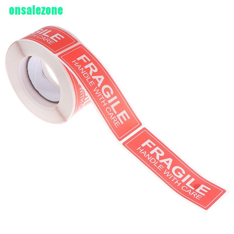 ONPH 250Pcs Fragile Warning Stickers Handle With Care Do not Bend Sign Package Decal ONN