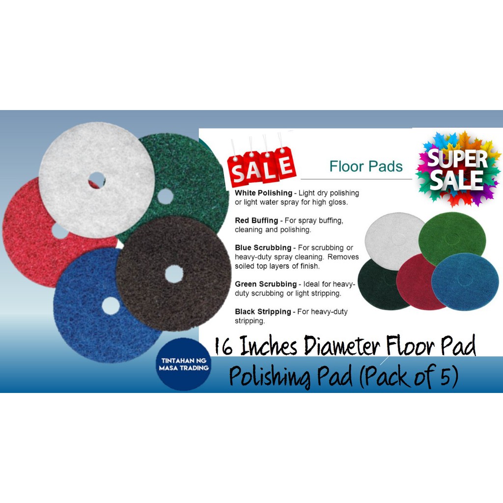 16 Inches Diameter Floor Pad Polishing Pad Stripping Pad Scrubbing Pad
