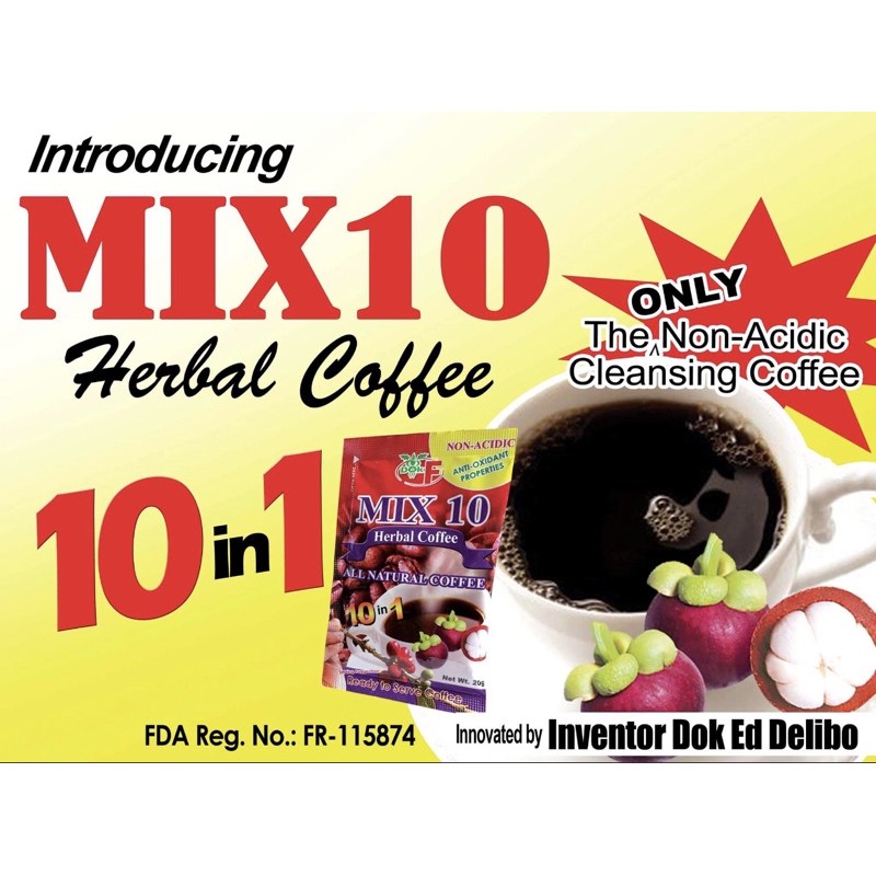 Dok F Mix 10 Coffee Yellow (with FREEBIES) Shopee Philippines