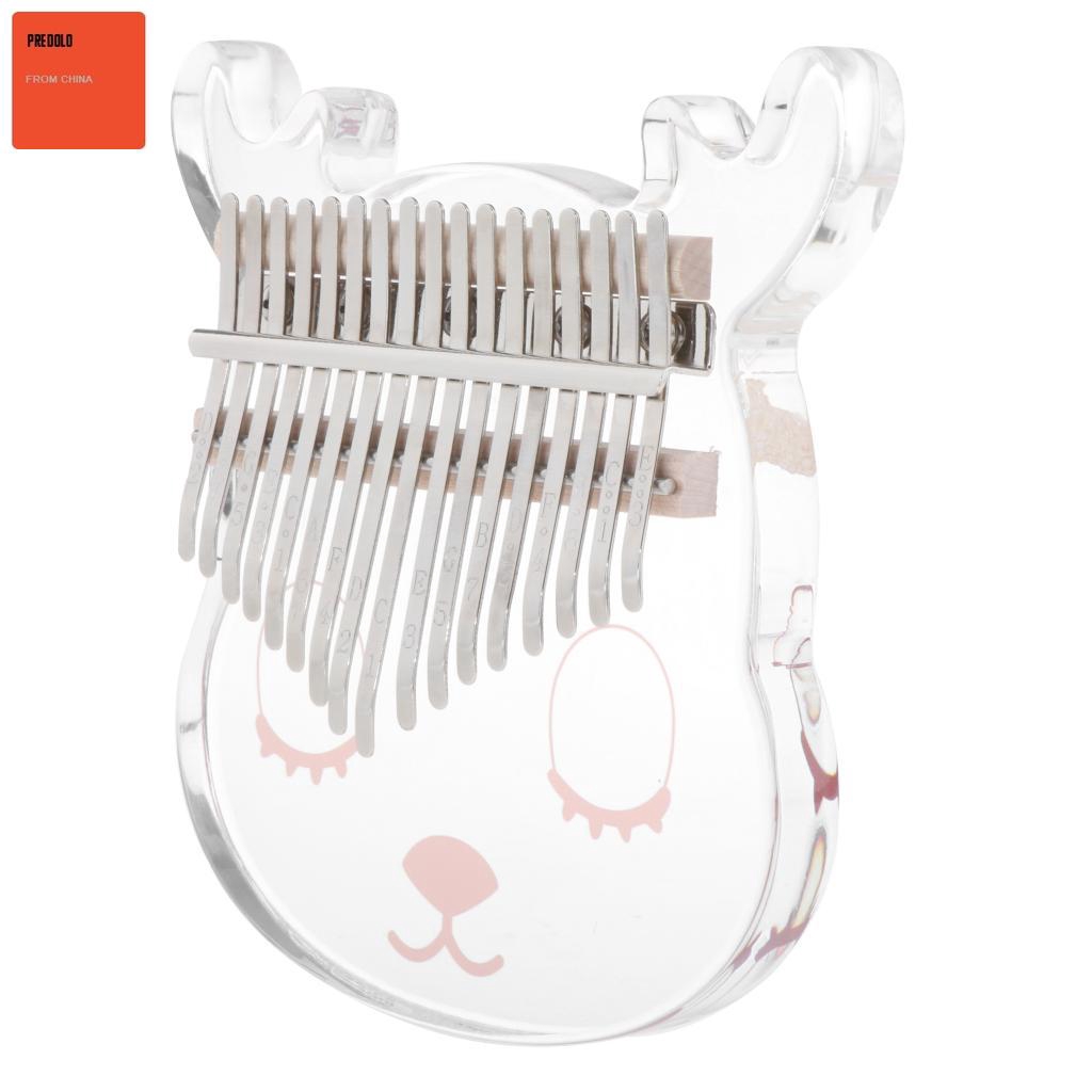 【With Case】17 keys Kalimba deer Thumb Piano Acoustic Finger Piano Music Instrument