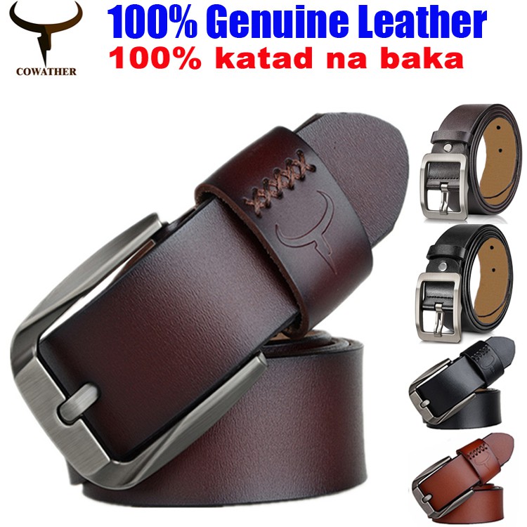 mens casual leather belt