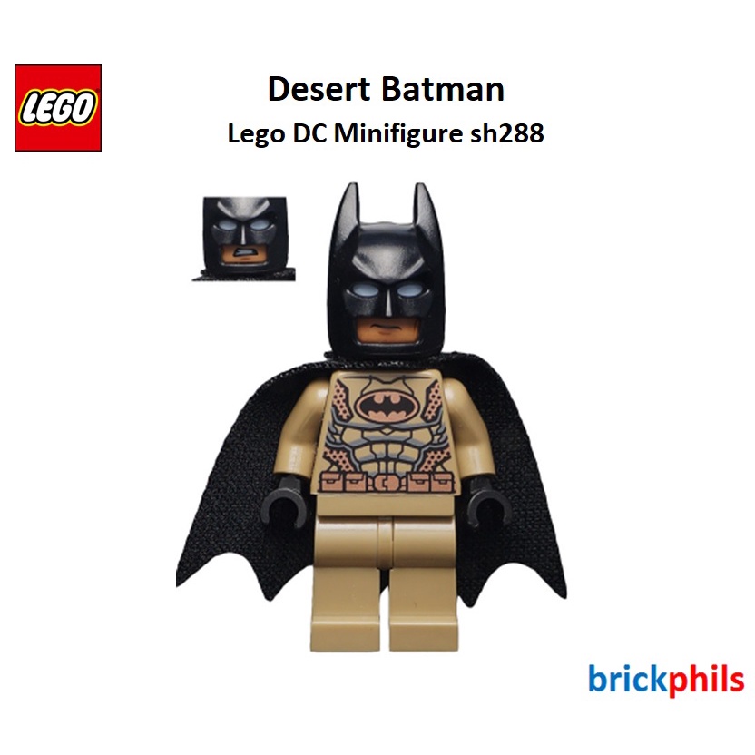 LEGO® DC Super Heroes Desert Batman Minifigure Bruce Wayne Batman 2 76056 sh288