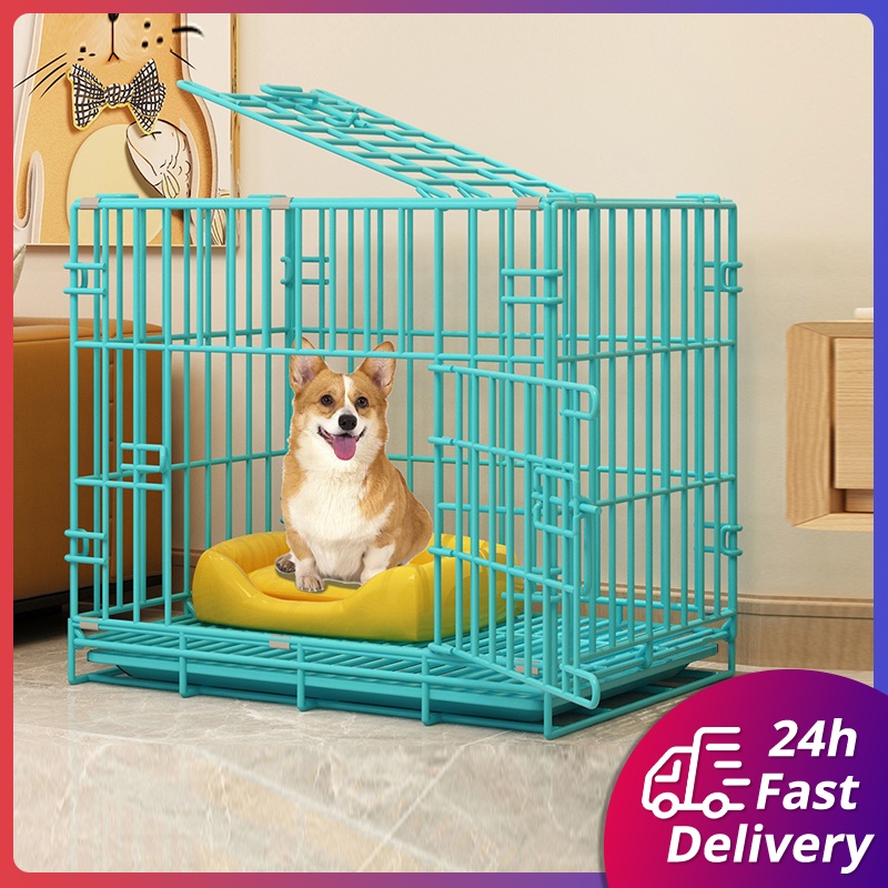 Heavy Duty Pet Cages Dog Cat Foldable Cage Free Poop Tray For Cat Puppy