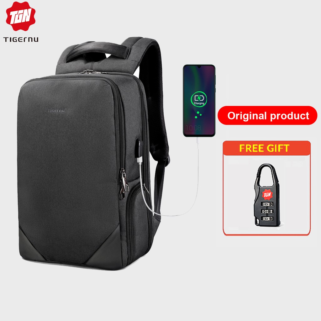 Tigernu Brand 17 Laptop Backpack Multifunctional Business Fashion Laptop Bag For 15 6 Inch Notebook Shopee Philippines