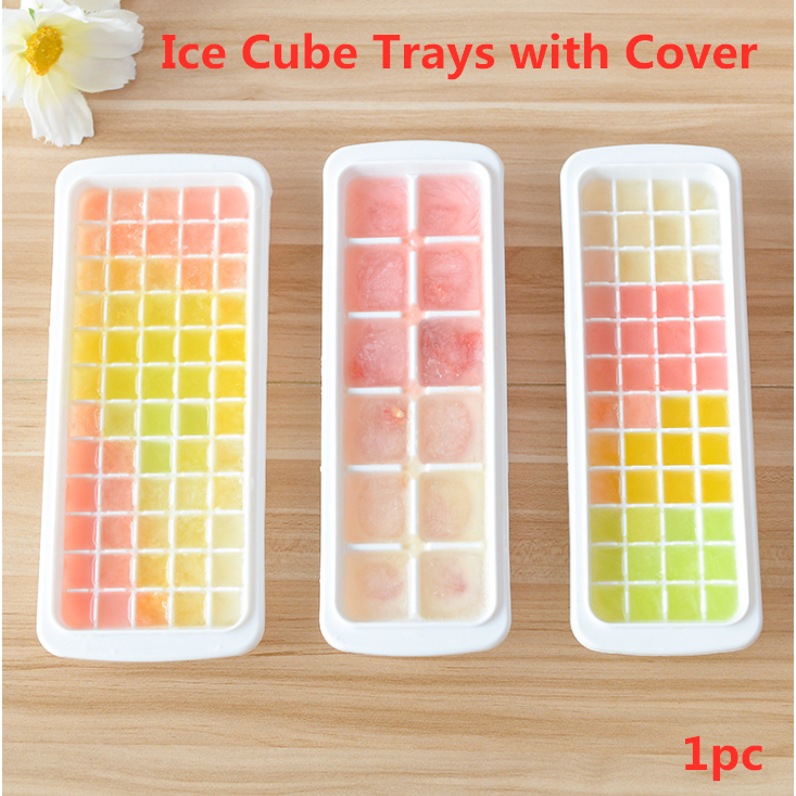 Household Frozen Ice Cube Tray with Cover Small Ice Cube Box Ice Box