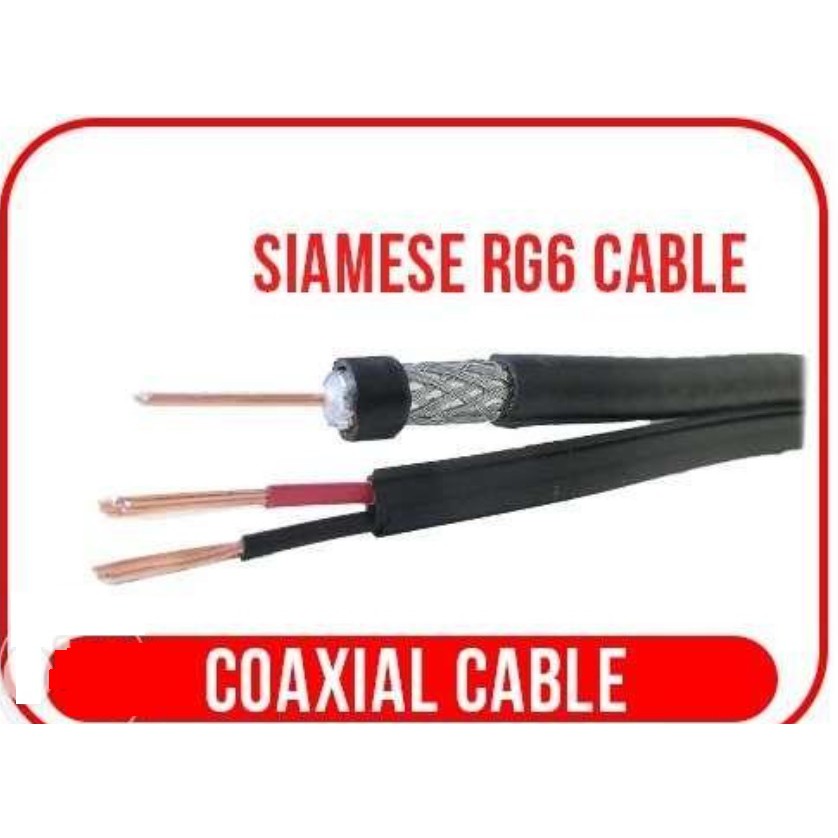 Rogers Canada RG6 Siamese Cable w Gel Coaxial cable Power DC Shopee