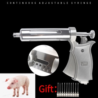 Veterinary Continuous Syringe Automatic Injector For Pigs, Cattle And Sheep Semiautomatic Animal Vaccine Syringe Veterinary Pistol Continuous Injection Syringe