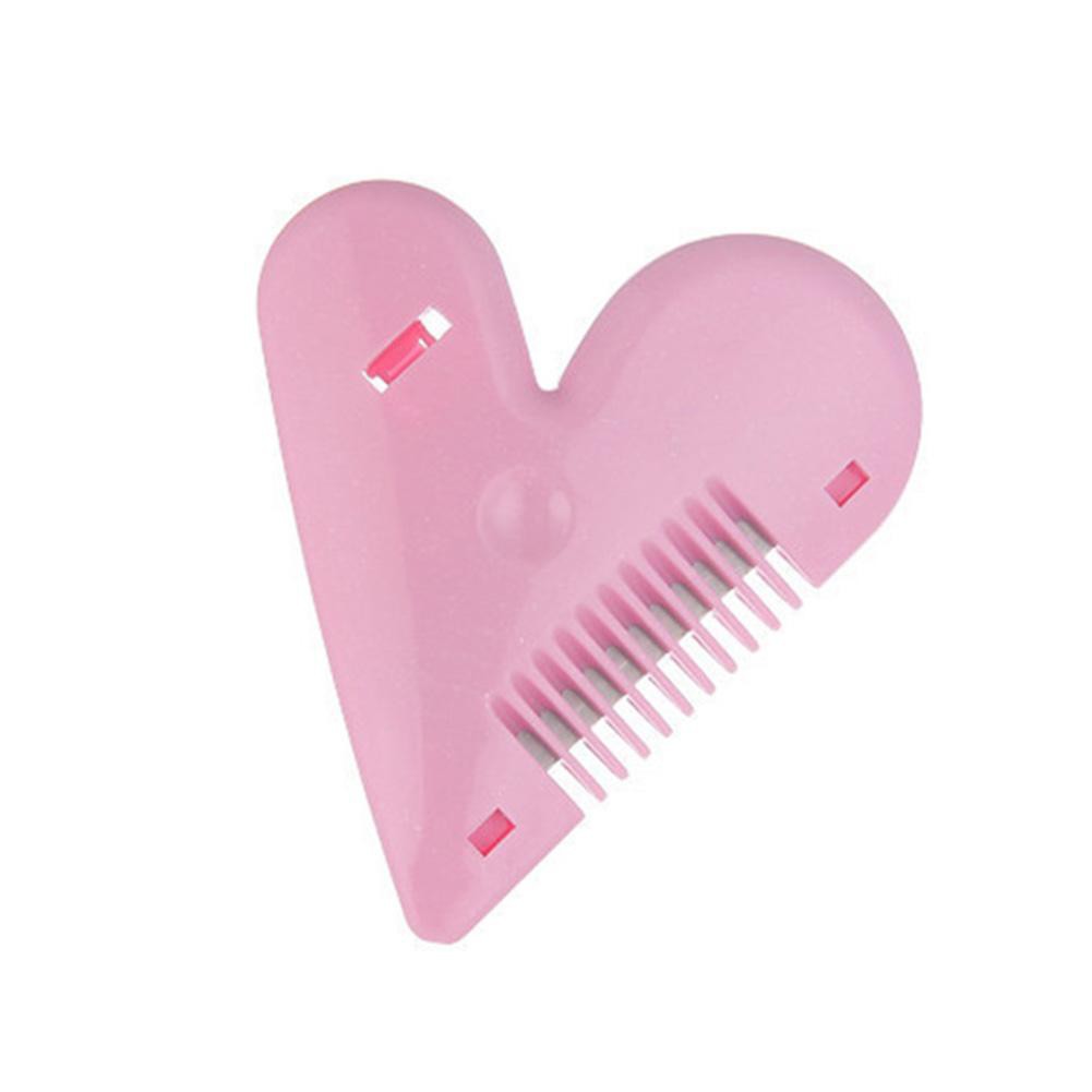 Heart Shape Thinning Hair Cutting Comb Pubic Hair Brushes Trimming