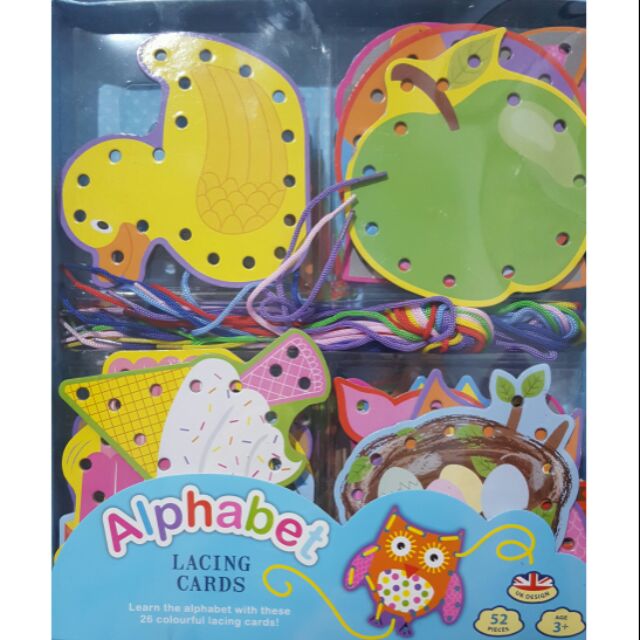 alphabet lacing cards