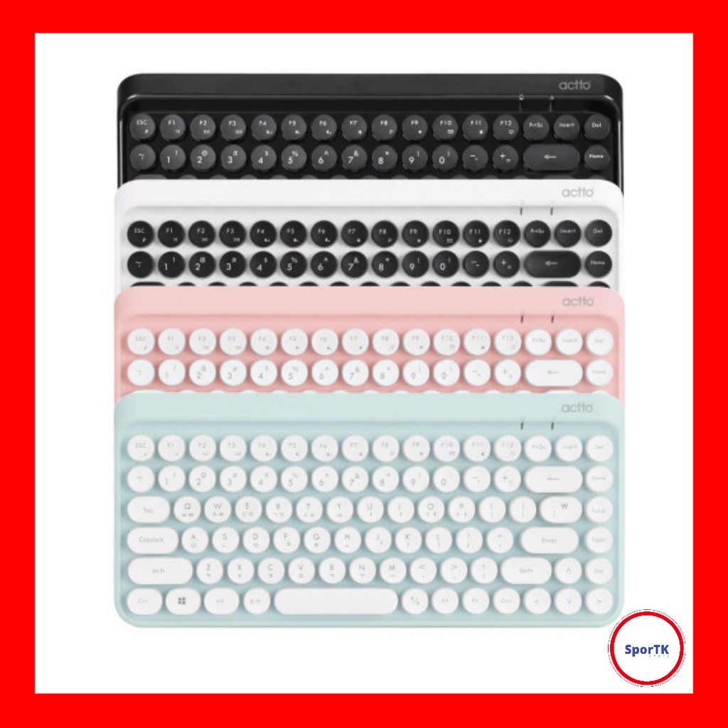 ACTTO Retro Mini Wireless Keyboard KBD-50 4 Colors | Shopee Philippines