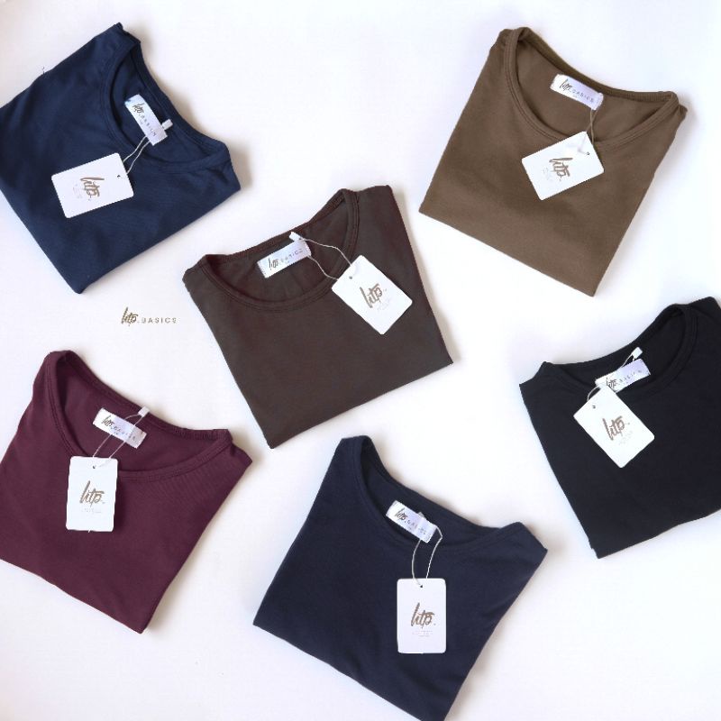 HTP Basics Slim Fit Tees ML (MEDIUM/LARGE) Shopee Philippines