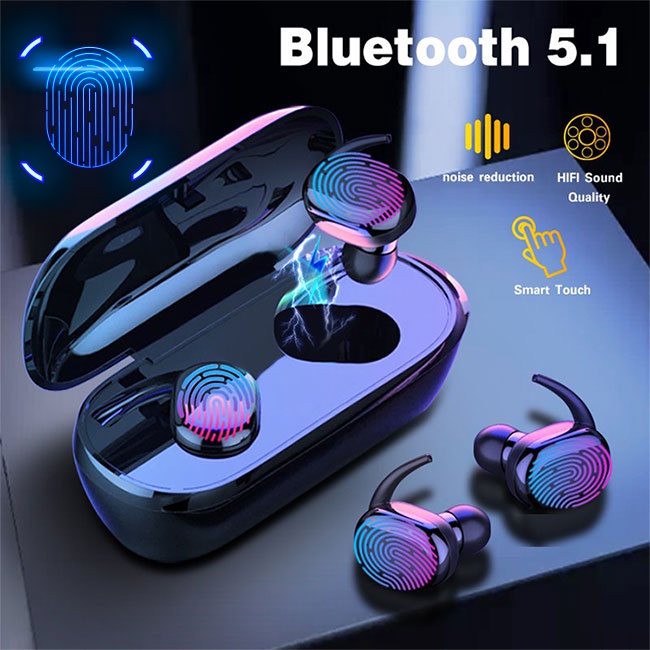 Y30 Tws Wireless Bluetooth Earphone Touch Control 9d Stereo Headset Waterproof Earphone Headset 4124