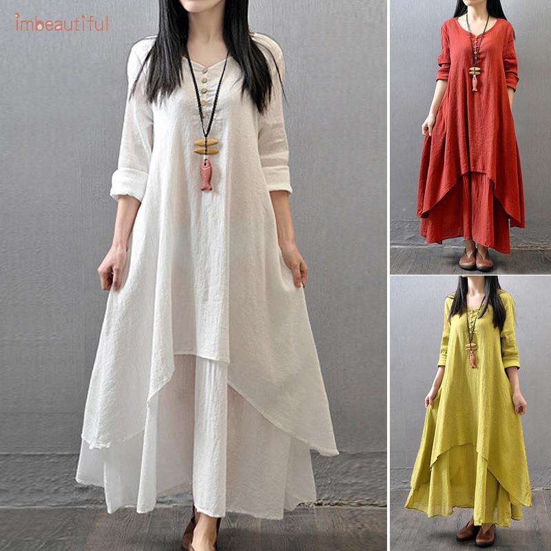 brick red maxi dress