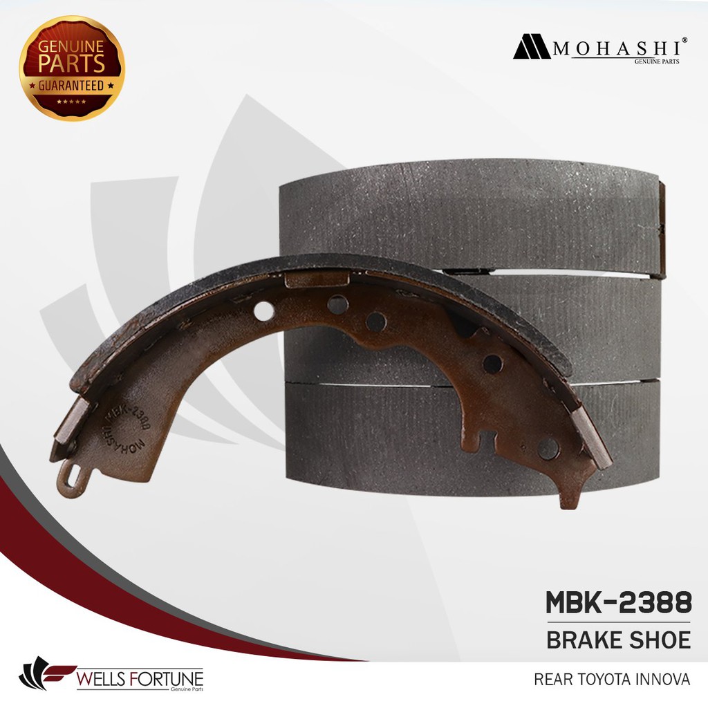 TOYOTA INNOVA REAR MOHASHI BRAKE SHOE (4PCS) Shopee Philippines