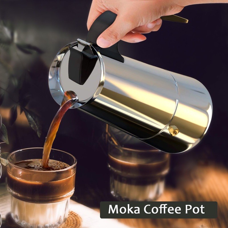 Best Quality Moka Pot Stainless Steel Coffee Maker Pot Mocha Espresso