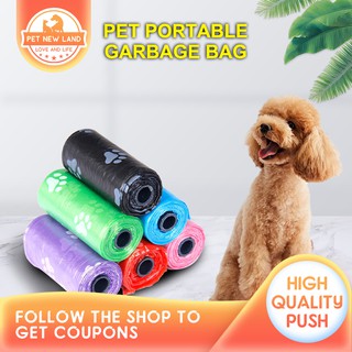 Pet New Land Pet Trash Bag Dog Poop Bag Printed Pet Garbage Disposable Trash Bag