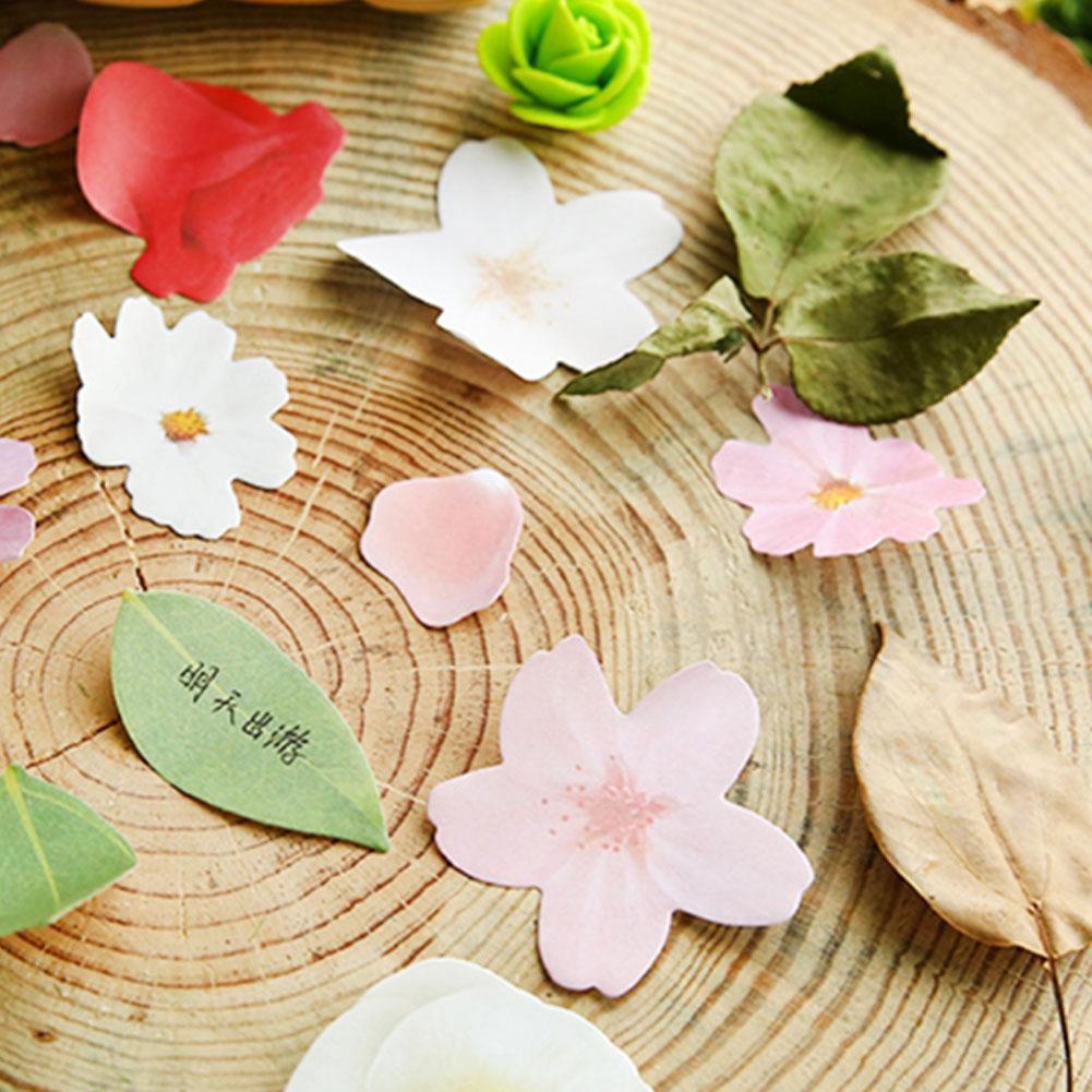 Creative Tearable Flower Shape Sticker Note Book Decor Shopee