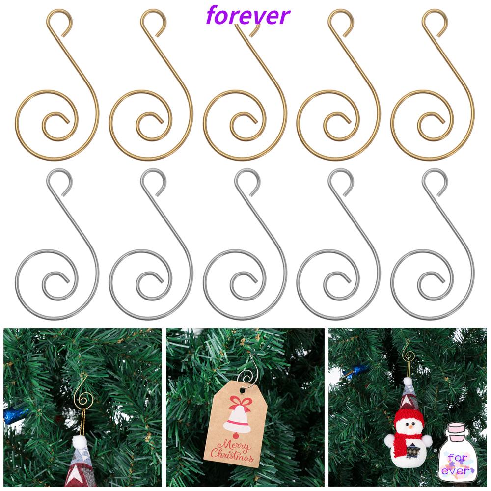 Christmas Tree Hooks Mini Silver Christmas Ornament