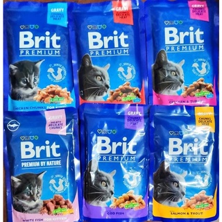 Free Shipping COD☏Brit Premium Chunky Cut Pouch 100g Cat Wet Food