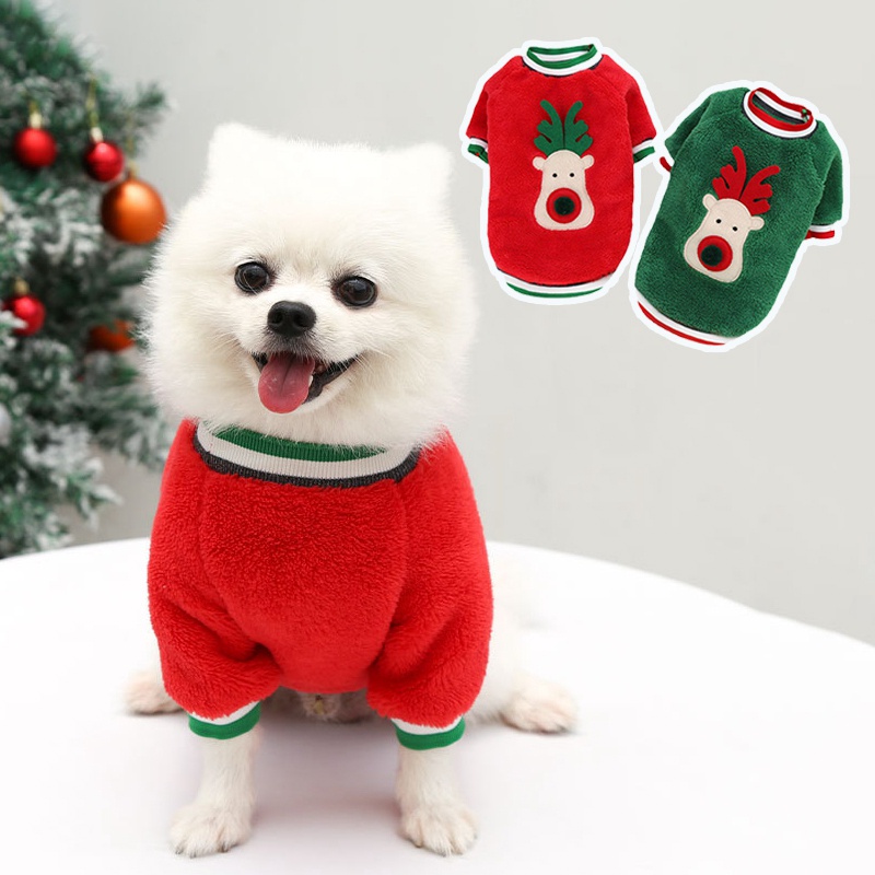 Christmas Pet Clothes Puppy Dog Cats Clothing Xmas Festival Decor