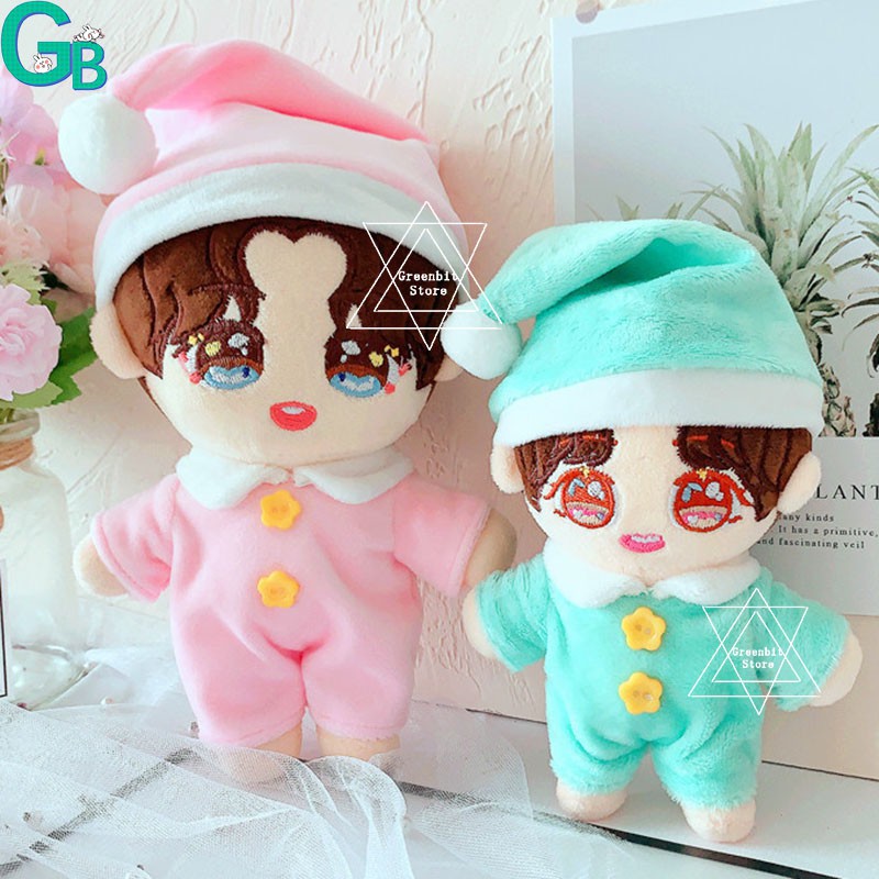 15cm 20cm Bts Blackpink Exo Doll Clothes Set Sweet Pajamas Hat Plush 