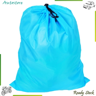 【Autostore】Large Capacity Bag Waterproof Drawstring Storage Pouch Sack Blue 50x70cm