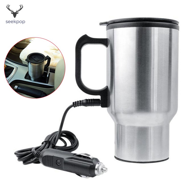 450ml Car Kettle Electric Water Kettle Portable Stainless Steel Cup