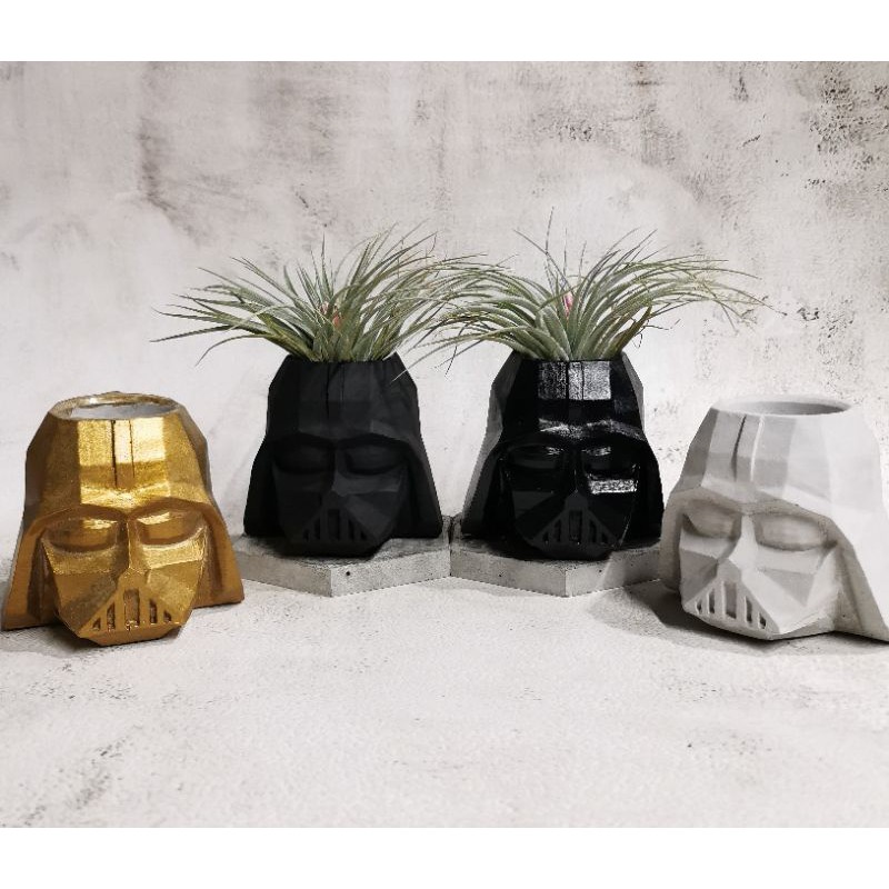 darth vader plant pot