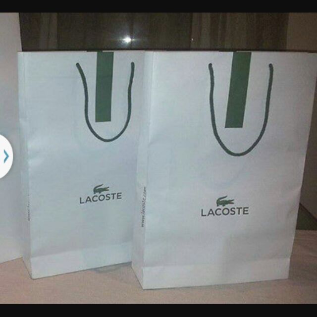 lacoste paper bag