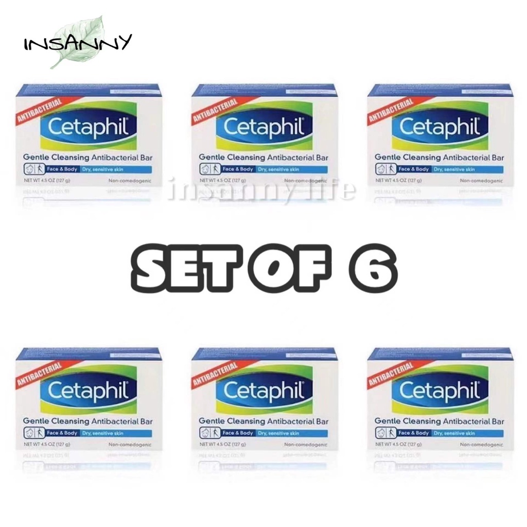 ( Set of 6 ) Wholesale Cetaphil Gentle Cleansing Antibacterial Soap Bar