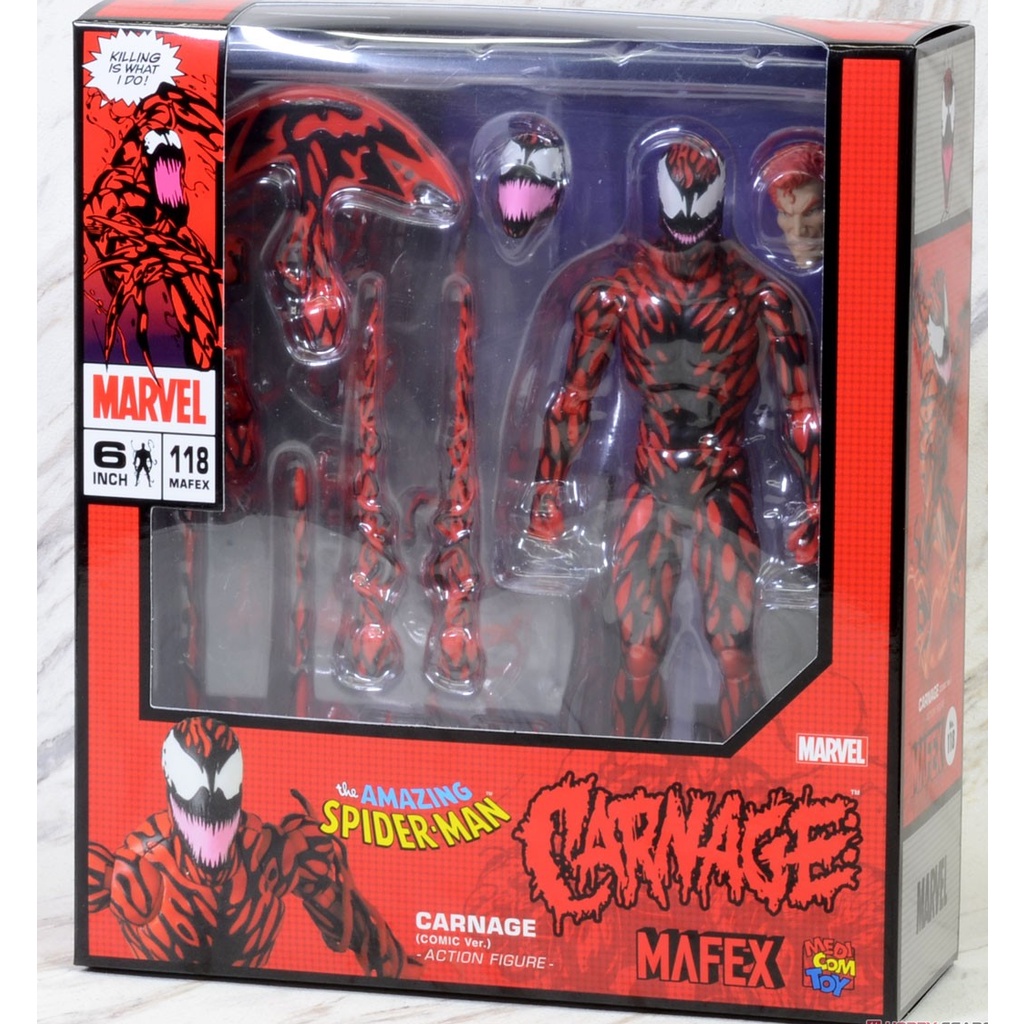 Medicom Toy - Mafex No. 118 - Spider-man - Carnage: Comic Ver. 