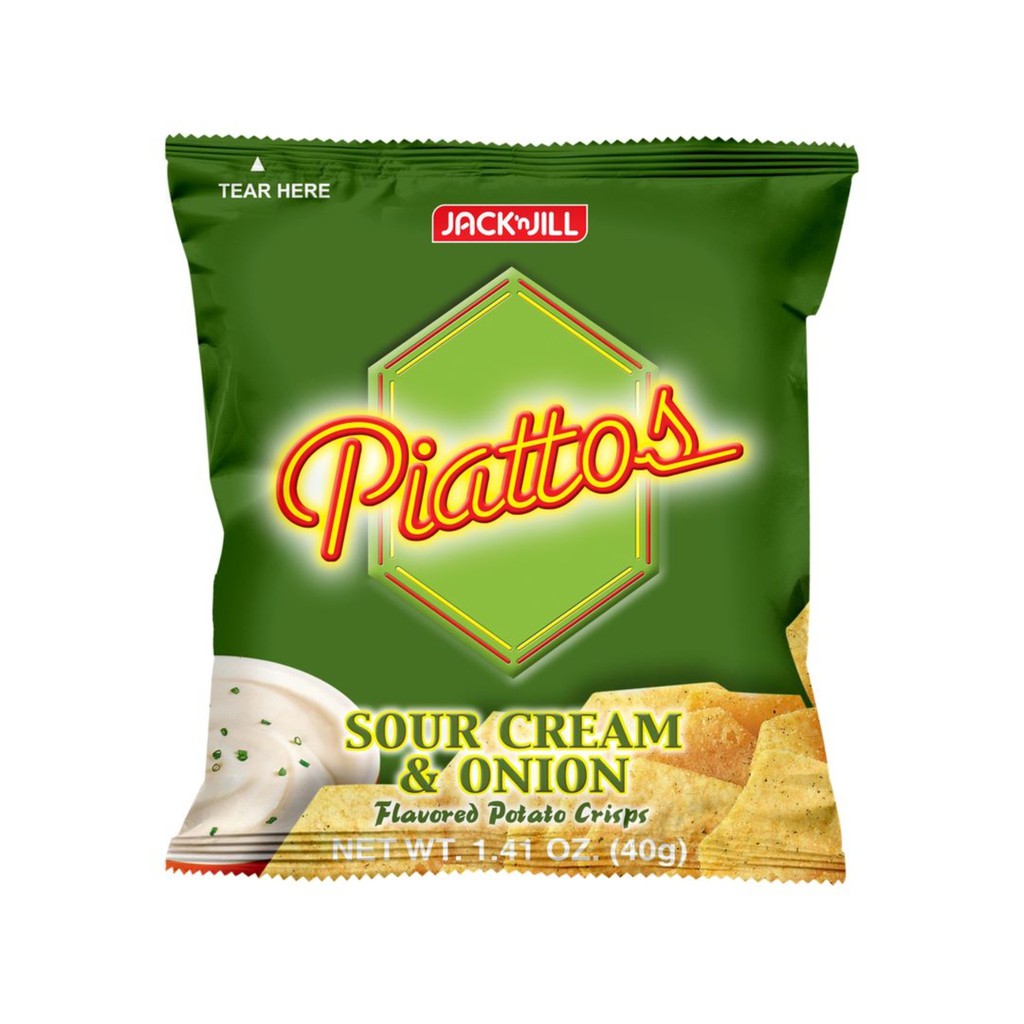 Piattos Sour Cream & Onion (40g) | Shopee Philippines