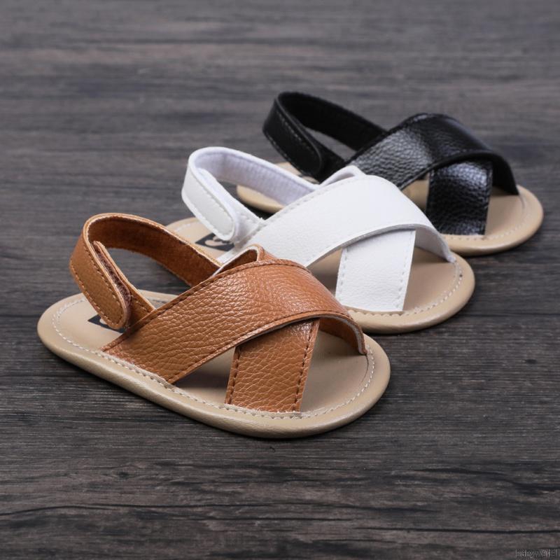 baby boy tan sandals