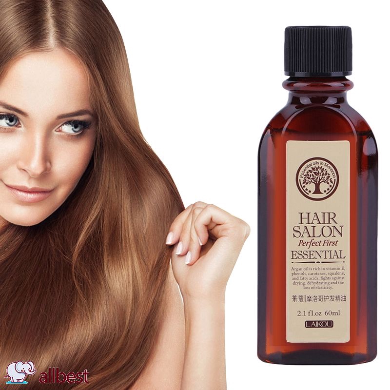 60ml Laikou Hair Care Moroccan Pure Argan Oil Dry Hair Oil
