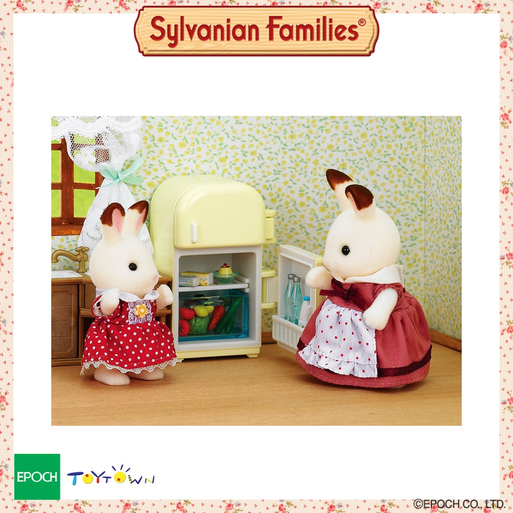 sylvanian families cycling with mother
