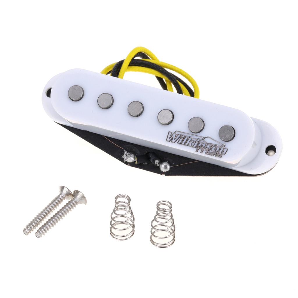 Wilkinson M Series High Output Alnico 5 Strat Single Coil Pickups Set for Stratocaster Electric Guitar Cream 