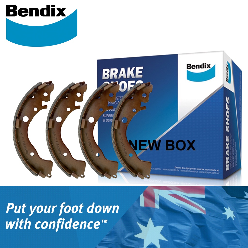 Bendix Brake Shoe DS0809/BS5055 Set for Honda City, Jazz 20092018, and