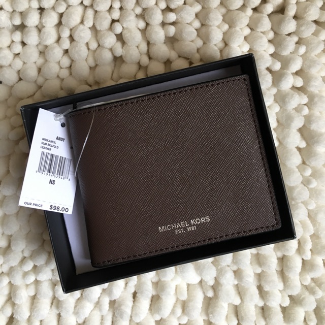 michael michael kors trifold wallet men's